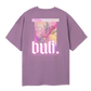 Bulin violetti oversize t-paita takaa