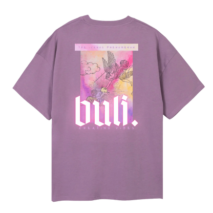 Bulin violetti oversize t-paita takaa